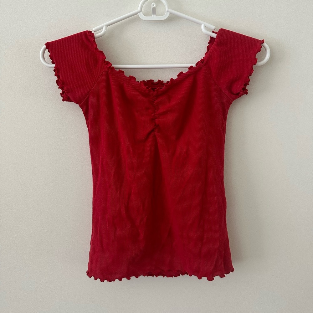 Hollister Off The Shoulder Crop Top
